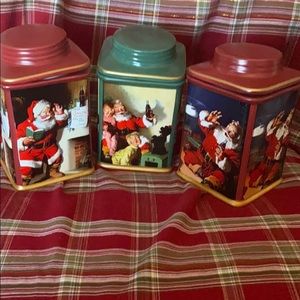Holiday portraits cookie jars (stoneware Canisters